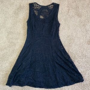 Hot Topic Black Lace Skull Dress Size Small